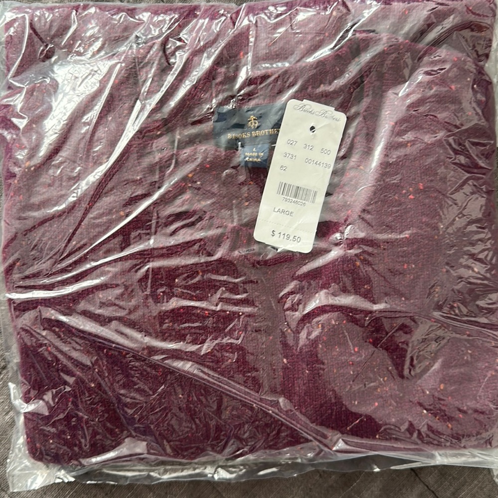 Brooks Brothers wool sweater. Purple. Size L